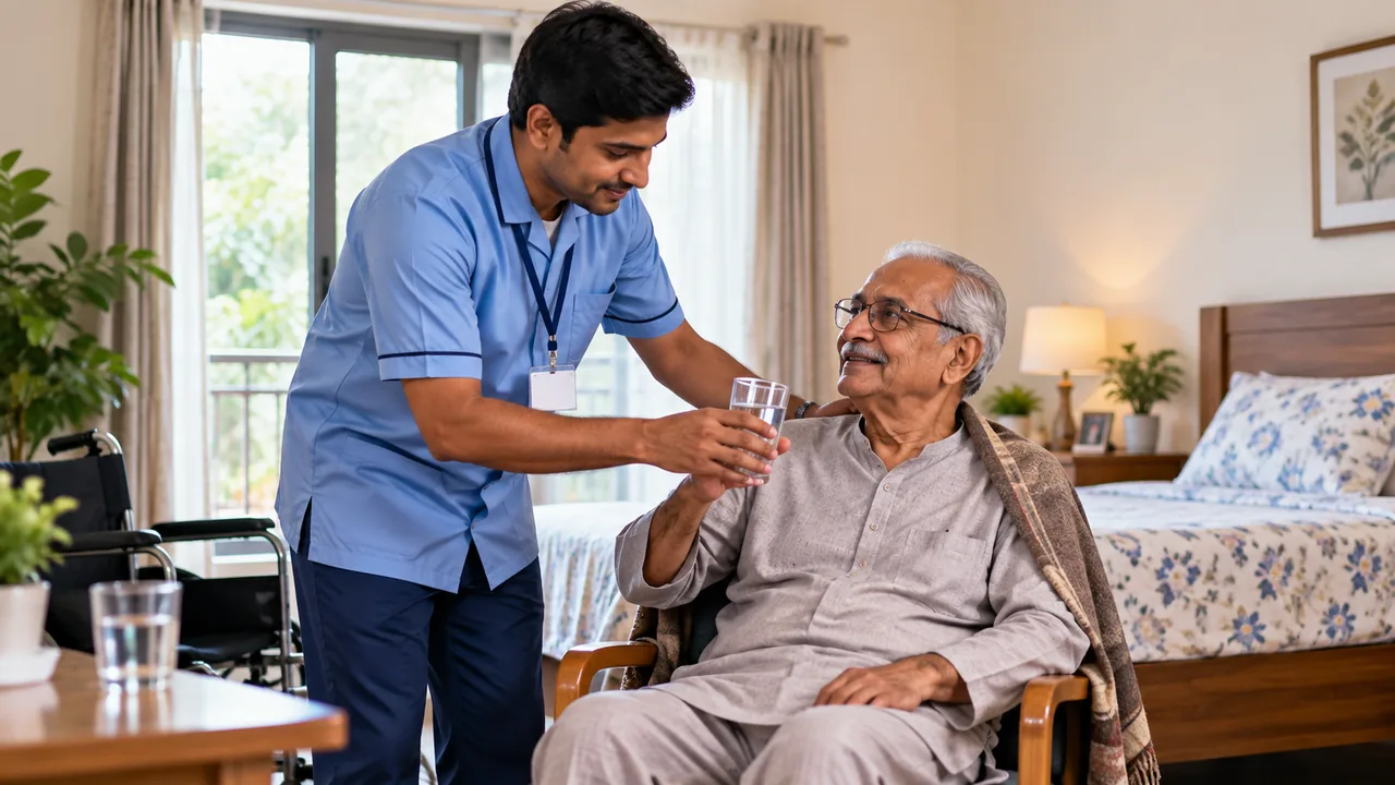 Patient attendant at home